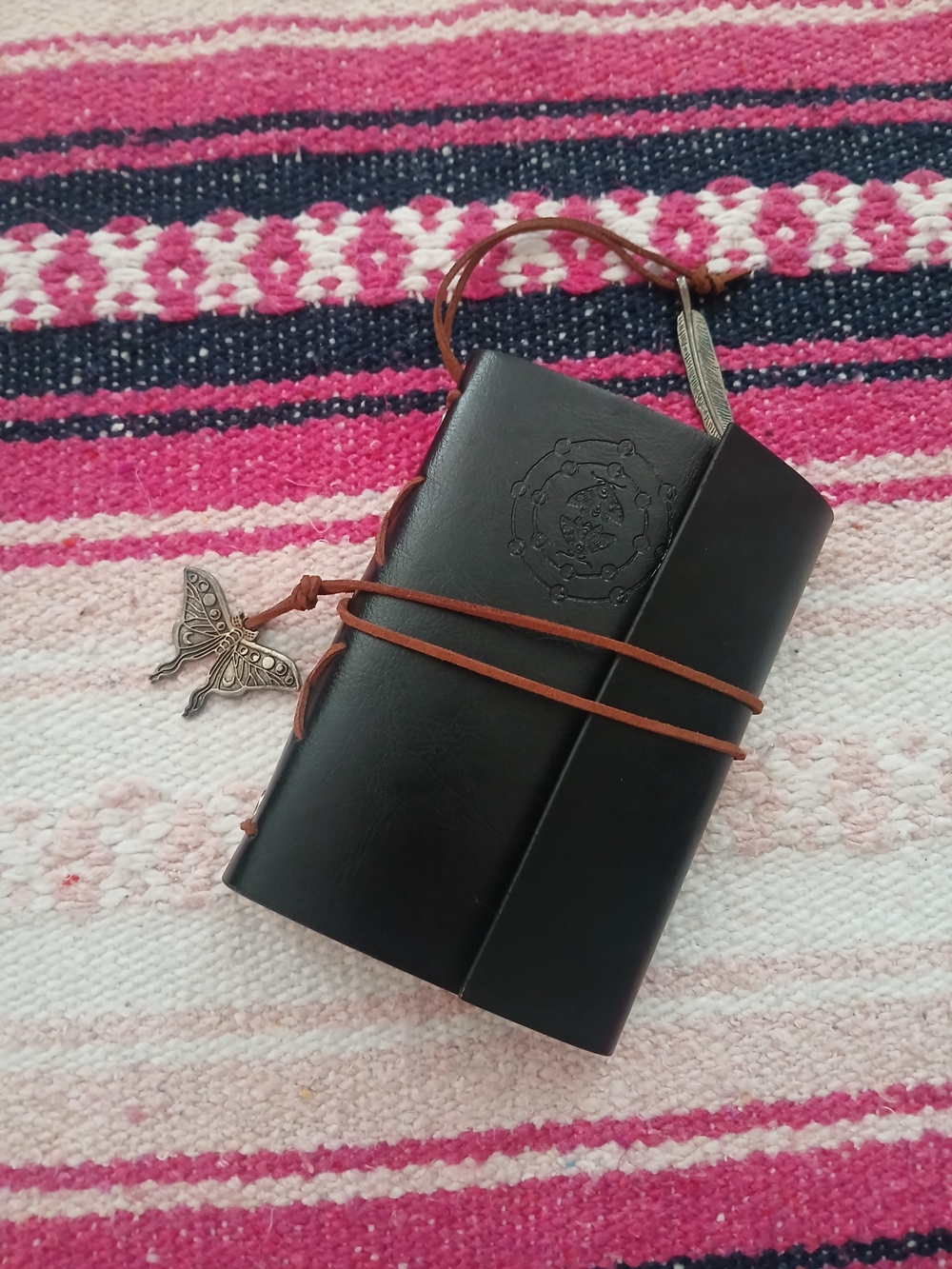 Leather Writing Wrap Travel Journal Outdoorsy Pendants Spiral Blank